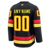Mænd NHL Vancouver Canucks Trøje Tilpasset 2024-25 Fanatics Premium Sort Tredje